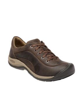 Keen Like New Women's Presidio II Brown Leather Lace-Up Sneakers Shoes Size 5.5